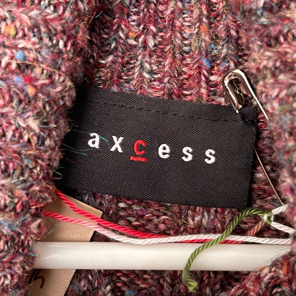 Axcess Ribbed Purple Turtleneck y2k - Picture 3 of 5